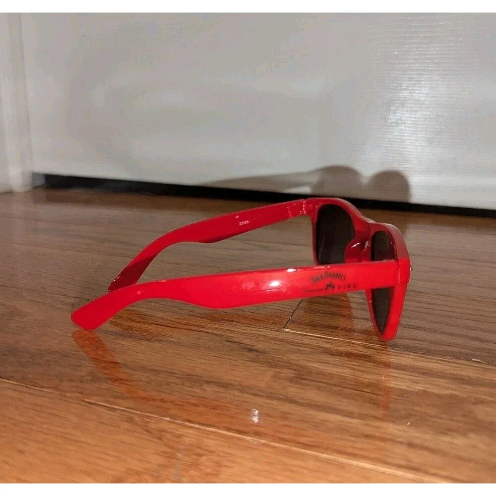 Jack Daniels Tennessee Fire Whiskey Red Promo Plastic‎ Wayfair Square Sunglasses